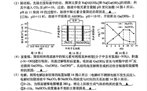 南通四模5月高三练习卷化学+答案_2025年5月_250529江苏省南通四模5月高三练习卷（全科）