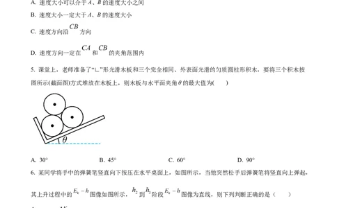 精品解析：辽宁省沈阳市东北育才学校等校2025-2026学年高三上学期联合考试物理试卷（原卷版）_2025年10月_12026年试卷教辅资源等多个文件