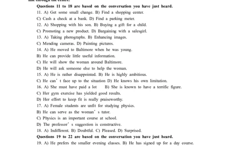 2009年12月大学英语四级真题及答案解析_英语四六级整合_英语四六级真题版本二此版为主此文件夹会持续更新_四级真题_1.四级真题+答案解析+听力音频(1989-2025)_2009年12月CET4