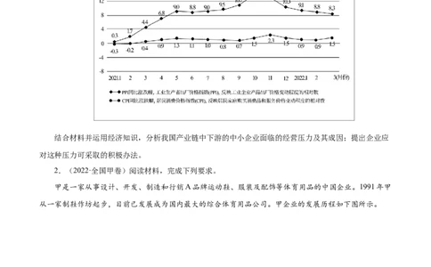 专题05《经济生活》综合主观题-学易金卷：十年（2014-2023）高考政治真题分项汇编（人教卷）（原卷卷）_近10年高考真题汇编（必刷）