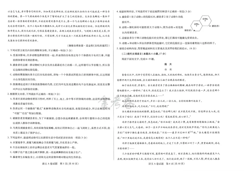 2024年天星高考临考预测押题密卷山东专版（语文_2024高考押题卷_12024天星全系列_@@@天星临考押题密卷汇总重复_2024年tx高考临考押题密卷山东专版
