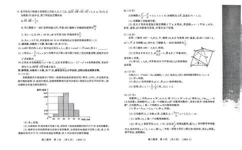 扫描件_豫西北教研联盟(洛平许济)数学试卷_2025年3月_250312河南省豫西北教研联盟（洛平许济）2024-2025学年高三下学期第二次质量检测（全科）
