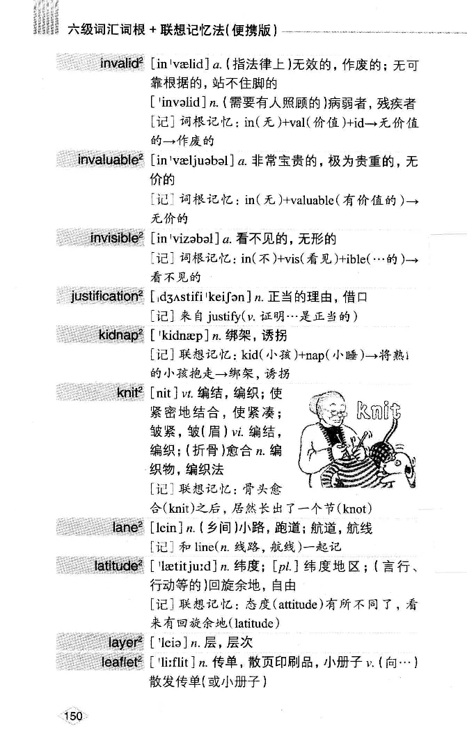 16六级词汇词根+联想记忆法便携版_英语四六级整合_英语四六级真题版本二此版为主此文件夹会持续更新_四六级单词汇总_六级单词
