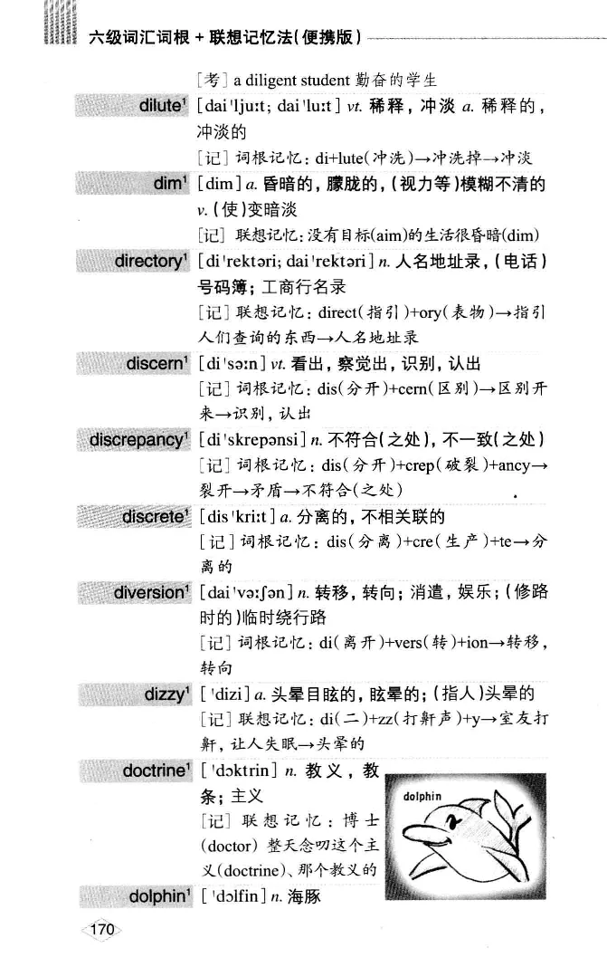 16六级词汇词根+联想记忆法便携版_英语四六级整合_英语四六级真题版本二此版为主此文件夹会持续更新_四六级单词汇总_六级单词