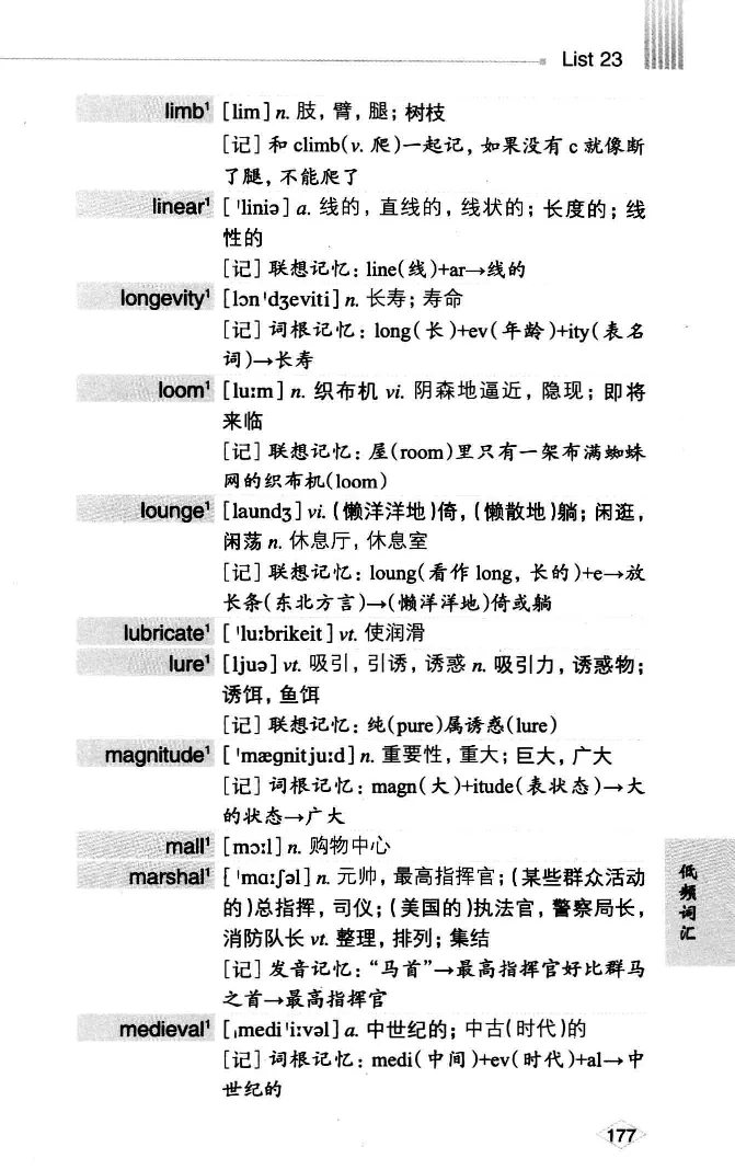 16六级词汇词根+联想记忆法便携版_英语四六级整合_英语四六级真题版本二此版为主此文件夹会持续更新_四六级单词汇总_六级单词
