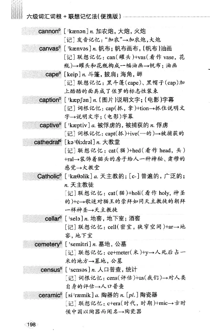 16六级词汇词根+联想记忆法便携版_英语四六级整合_英语四六级真题版本二此版为主此文件夹会持续更新_四六级单词汇总_六级单词