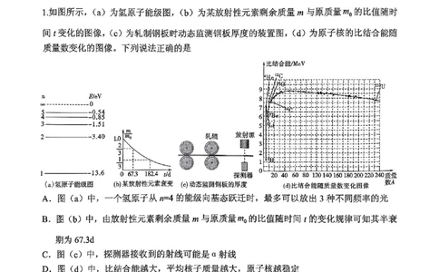 物理试卷（2025届五诊）_2025年3月_250306山东省实验中学2025届高三第五次诊断考试（3月一模）（全科）_山东省实验中学2025届高三第五次诊断考试（3月一模）物理