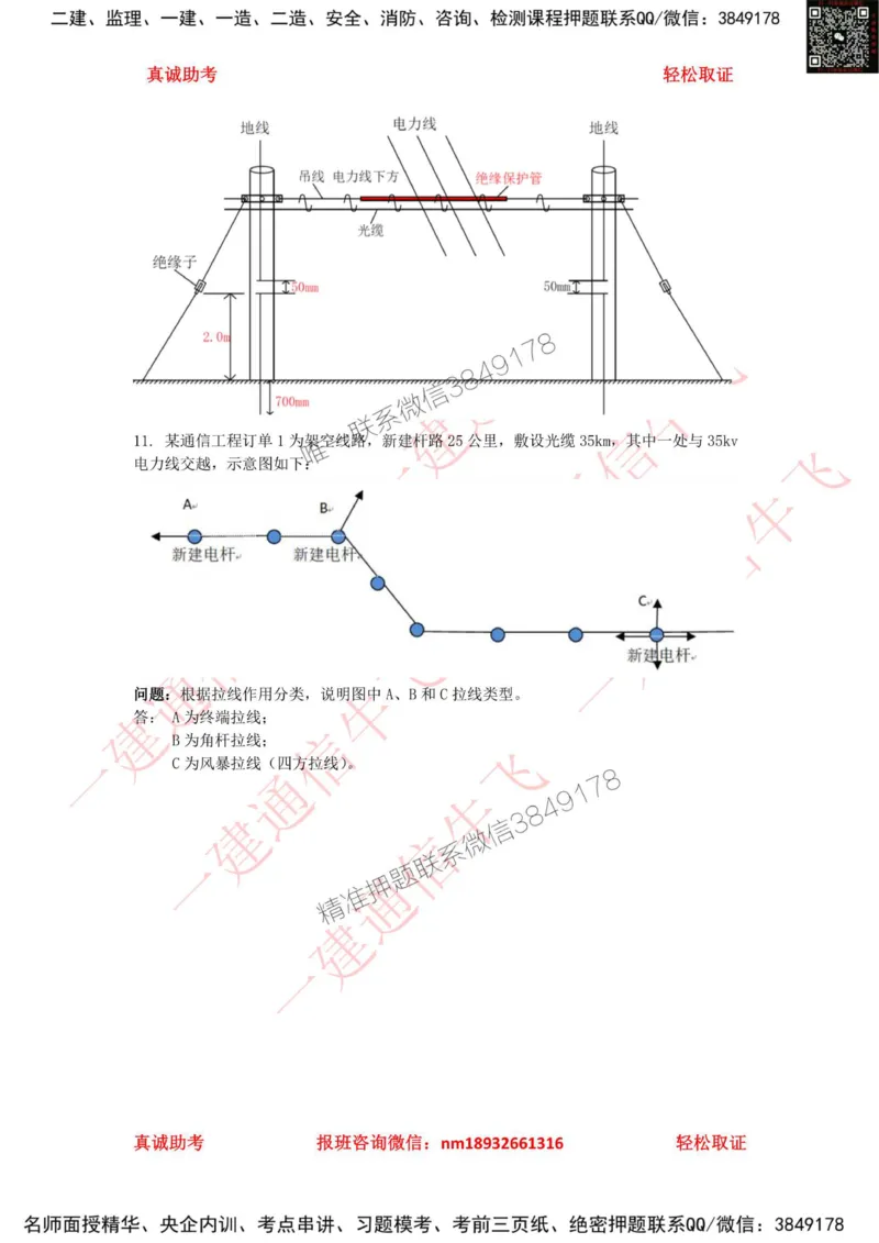 2.5.2精讲课后练习答案解析_2026年一级建造师_2026年一建通信_2025年一建通信SVIP_02-基础精讲✿高端面授✿深度强化_11-通信《直播精讲班》牛飞SMR推荐