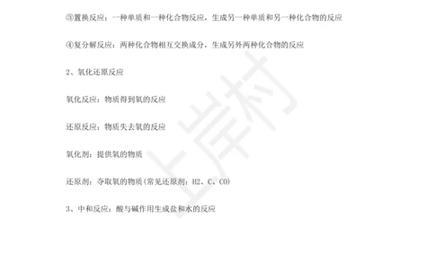 化学专题考点29：常见化学反应类型_2026考公资料_（28）上岸村合集（司马、章晓铭、王永恒、天晓、忠政、丁旭等）_2025合集_92024上岸村广东省考科学推理套卷班_课件