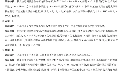 天一大联考&middot;天一小高考2024-2025学年（下）高三第四次考试物理答案_2025年5月_250510天一小高考2024-2025学年（下）高三第四次考试（全科）