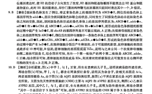 生物答案_2025年2月_250218重庆市南开中学2025届高三第六次质量检测（全科）_2025届重庆市南开中学高三下学期2月第六次质量检测生物学试题（PDF版，含解析）