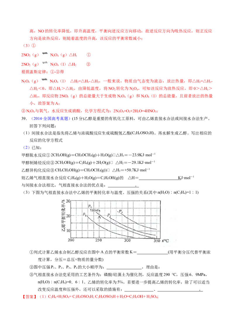 专题56化学反应速率与平衡图像问题（解析卷）_近10年高考真题汇编（必刷）_十年（2014-2024）高考化学真题分项汇编（全国通用）_十年（2014-2023）高考化学真题分项汇编（全国通用）