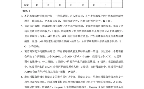 巴蜀中学2025届高考适应性月考卷（七）生物答案_2025年4月_250414重庆市巴蜀中学2025届高三4月适应性月考卷（七）（全科）