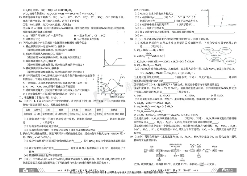 全国卷《正确小卷》2024总复习化学质检卷_2024高考押题卷_72024正确教育全系列_2024年正确小卷全系列_（全国版）2024《正确小卷&middot;复习质检卷》（九科全）各两套