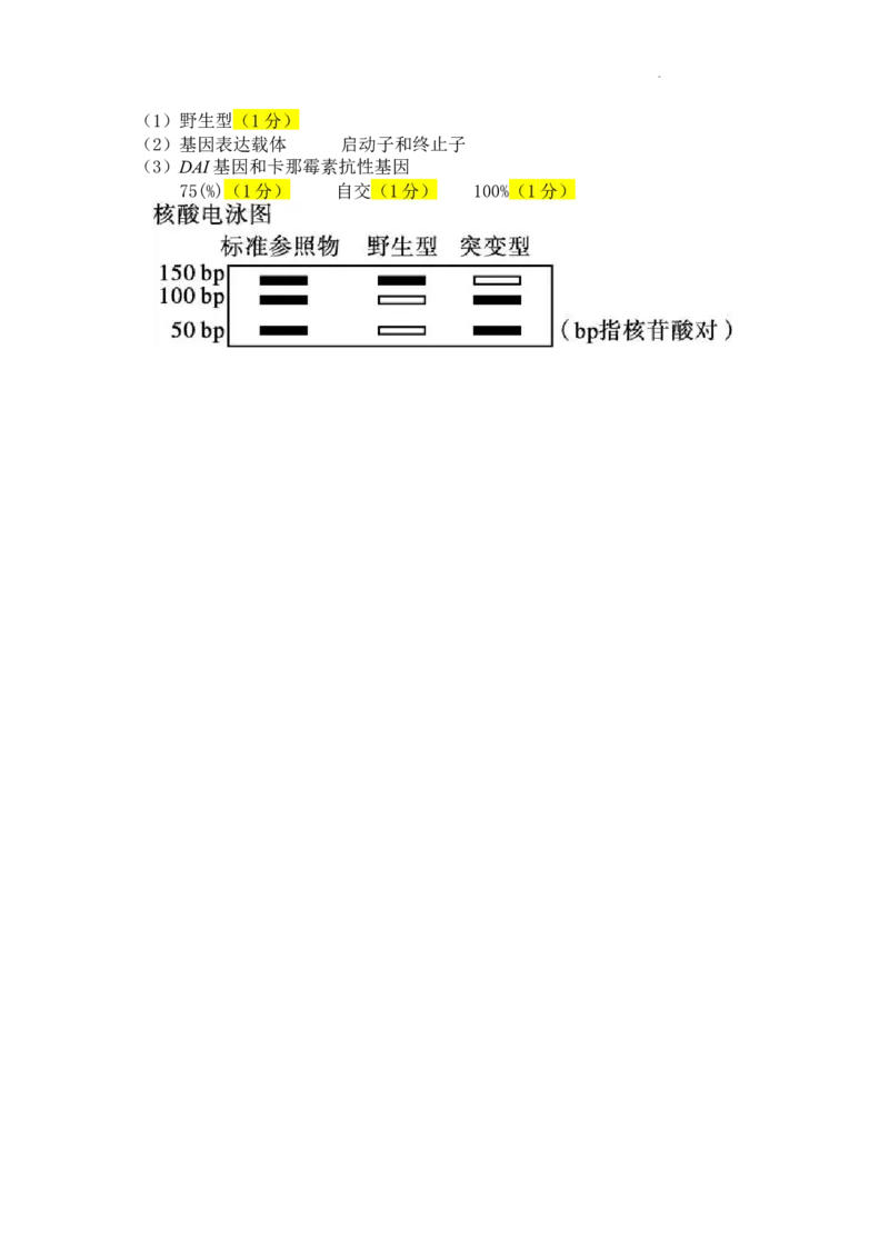 生物答案_2025年10月_251024广东省深圳市宝安区2025-2026学年高三上学期10月教学质量检测（全科）_广东省深圳市宝安区2025-2026学年高三上学期10月教学质量检测生物试题（含答案）
