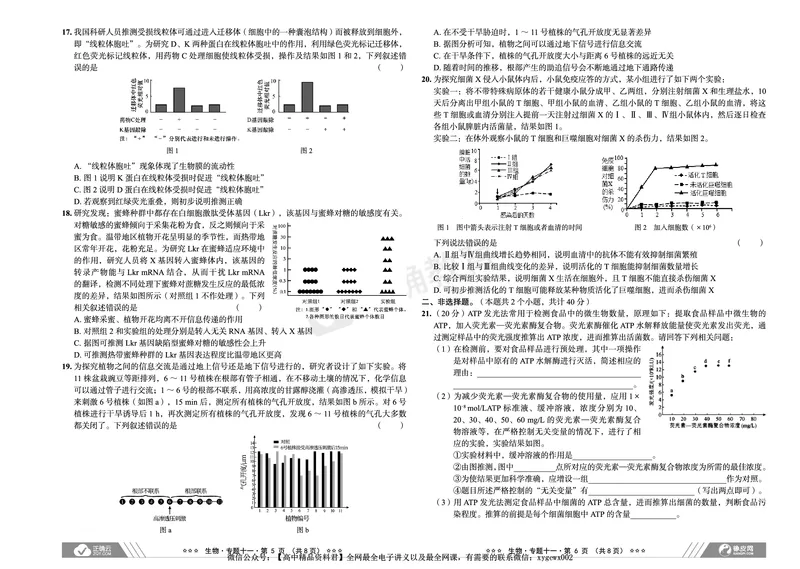 全国卷《正确小卷》2024总复习生物质检卷2_2024高考押题卷_72024正确教育全系列_2024年正确小卷全系列_（全国版）2024《正确小卷&middot;复习质检卷》（九科全）各两套