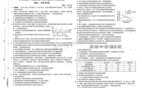 全国卷《正确小卷》2024总复习生物质检卷2_2024高考押题卷_72024正确教育全系列_2024年正确小卷全系列_（全国版）2024《正确小卷&middot;复习质检卷》（九科全）各两套