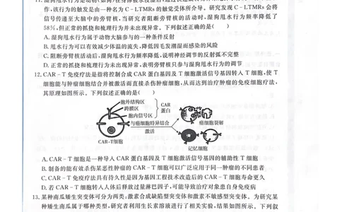 四川省2025届高三第一次教学质量联合测评_2025年2月_2502192025届四川省高三下学期第一次教学质量联合测评（全科）_2025届四川省高三下学期第一次教学质量联合测评生物