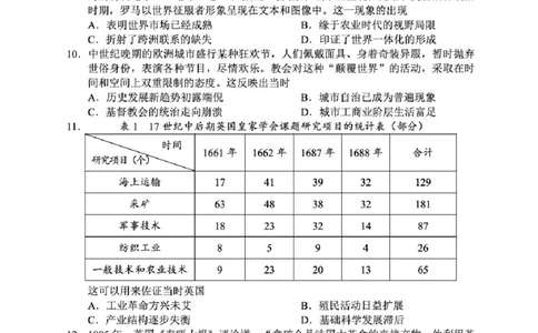 四川省成都市蓉城名校联盟2025-2026学年高三上学期开学联考历史试卷（含答案）_2025年9月_250906四川省成都市蓉城名校联盟2025-2026学年高三上学期开学联考（全科）