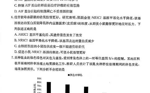 生物_2025年1月_250114甘肃省金太阳2025届高三1月联考（全科）_甘肃省金太阳2025届高三1月联考生物