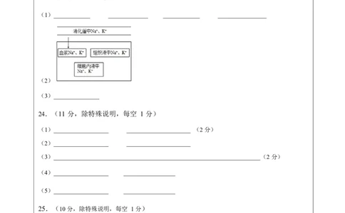高二生物上学期第一次月考（答题卡）（黑吉辽蒙专用）_1多考区联考试卷_2510142025-2026学年高二生物上学期第一次月考试题