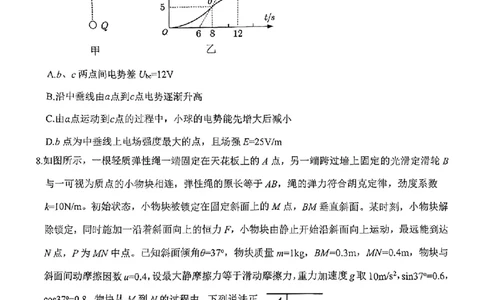物理安徽省淮北市和淮南市2025届高三第二次质量检测（南北二模）_2025年4月_250424安徽省淮北市和淮南市2025届高三第二次质量检测（全科）