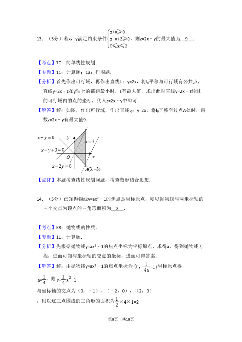 2008年高考数学试卷（文）（全国卷Ⅰ）（解析卷）_数学历年高考真题_新&middot;PDF版2008-2025&middot;高考数学真题_数学（按省份分类）2008-2025_2008-2025&middot;（山西）数学高考真题