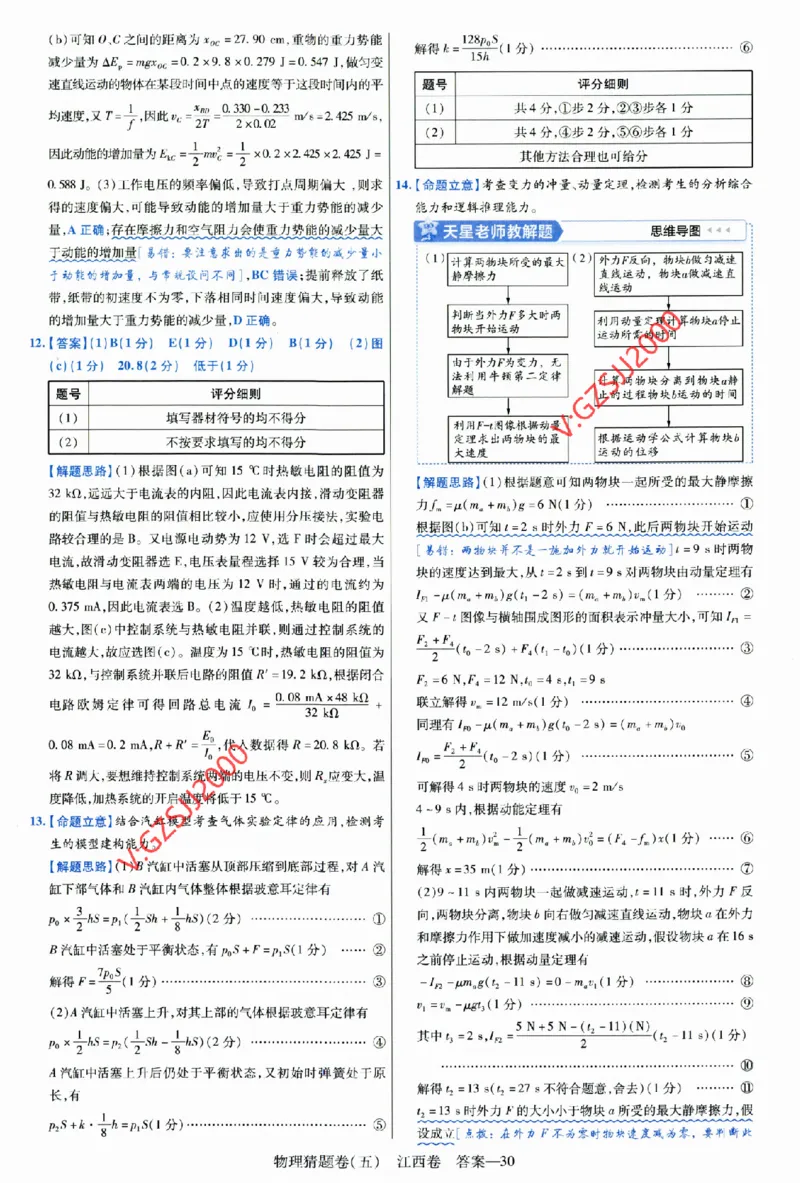 2024《金考卷&middot;高考测评卷》物理答案_2024高考押题卷_12024天星全系列_（新高考）2024《金K卷&middot;高考测评&middot;猜题卷》（语数英）各九套_2024《金考卷&middot;高考测评卷&middot;猜题卷》物理