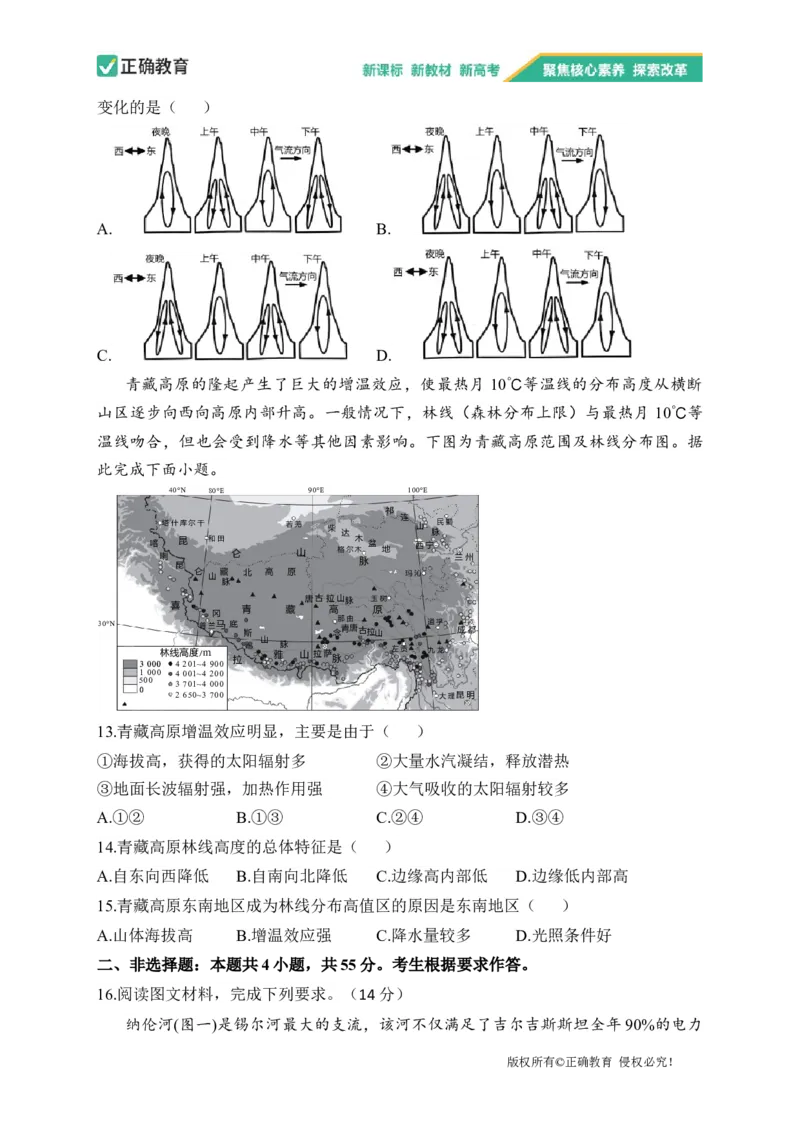 2023届新高考地理金榜猜题卷重庆专版_2023高考押题卷_正确教育金榜猜题卷_（新高考）正确教育丨金榜猜题卷_新高考地理