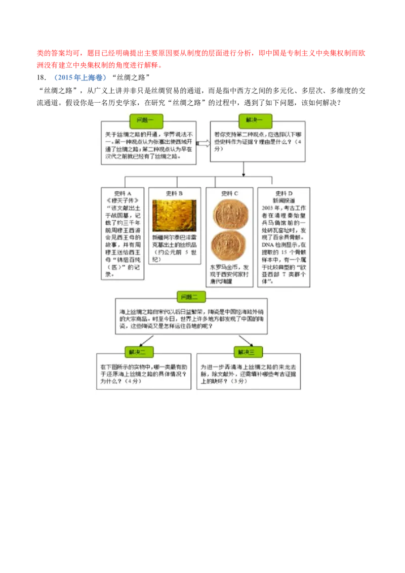 专题01从中华文明起源到秦汉统一多民族封建国家的建立与巩固（解析卷）_近10年高考真题汇编（必刷）_十年（2014-2024）高考历史真题分项汇编（全国通用）