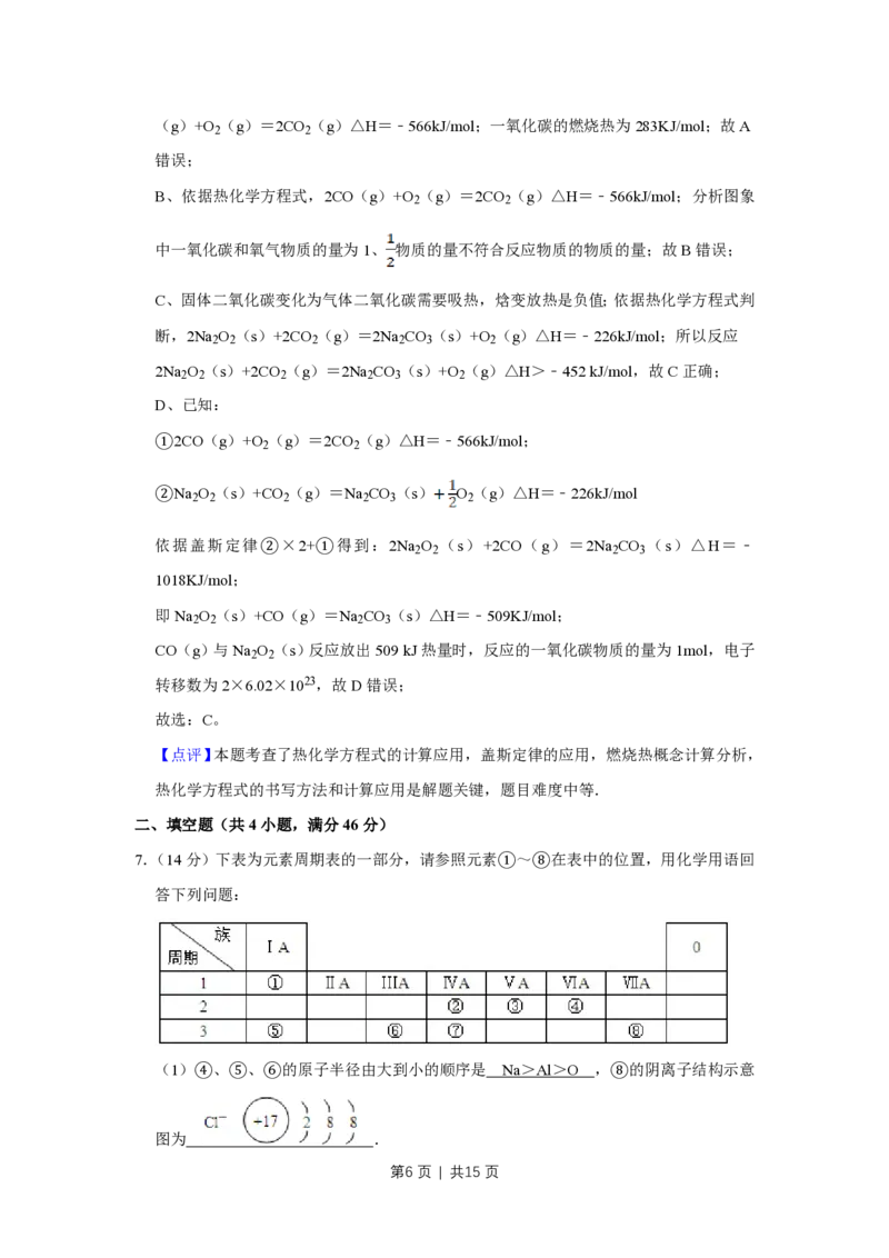 2009年高考化学试卷（天津）（解析卷）_化学历年高考真题_新&middot;PDF版2008-2025&middot;高考化学真题_化学（按试卷类型分类）2008-2025_自主命题卷&middot;化学（2008-2025）(1)