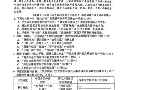 四川省攀枝花市2025届高三第三次统一考试语文_2025年5月_250515四川省攀枝花市2025届高三第三次统一考试（攀枝花三统）（全科）