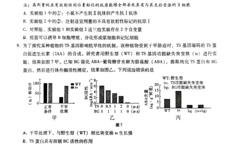 巴蜀中学2025届高考适应性月考卷（七）生物_2025年4月_250414重庆市巴蜀中学2025届高三4月适应性月考卷（七）（全科）_0413重庆市巴蜀中学2025届高三4月适应性月考卷（七）（全）