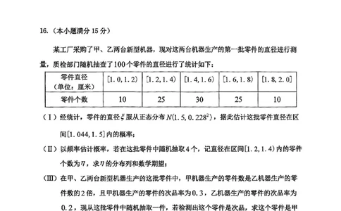 重庆市2025届学业质量调研抽测（第二次）数学_2025年4月_250421重庆市高2025届学业质量调研抽测（第二次）（主城五区二诊）（全科）_重庆市高2025届学业质量调研抽测（第二次）数学