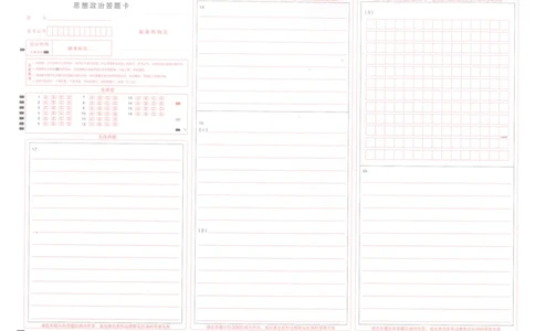 政治答题卡_2025年5月_2505242025届湖北省武汉市高三五月模拟训练（全科）_政治