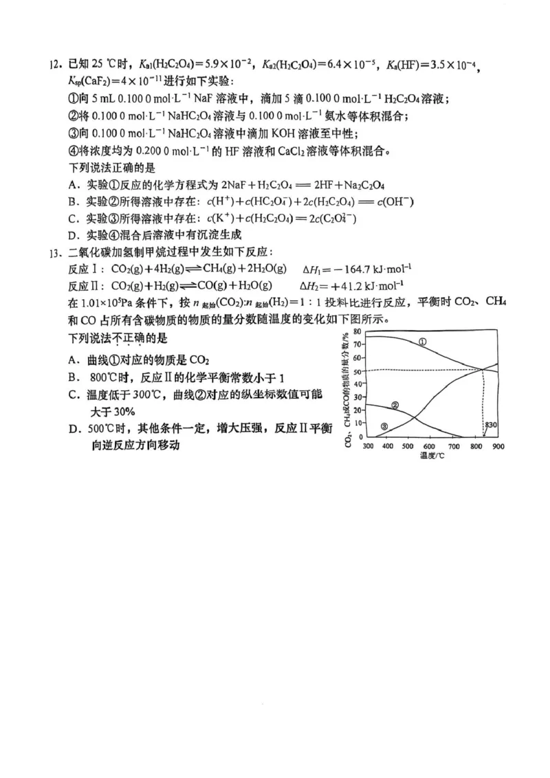 江苏省南通市2025届高三下学期2.5模联考模拟预测化学试题（PDF版，无答案）_2025年4月_2504142025届江苏省南通市如皋市高三下学期适应性考试（二）（2.5模）（全科）
