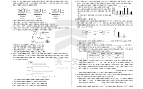 生物学齐鲁名校高三五联_2025年4月_250401山东省天一大联考&middot;齐鲁名校教研体2024-2025学年（下）高三年级第五次联考（全科）