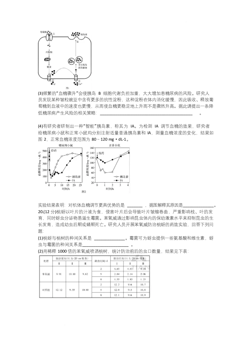湖南省部分学校2024-2025学年高三下学期2月联考生物试题_2025年2月_250218湖南2025届高三天一大联考2月联考_湖南省天一大联考2024-2025学年高三下学期2月联考生物