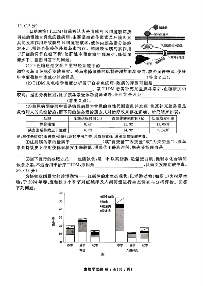 衡水金卷2025届高三1月期末联考生物+答案_2025年2月_250201衡水金卷2025届高三1月期末联考