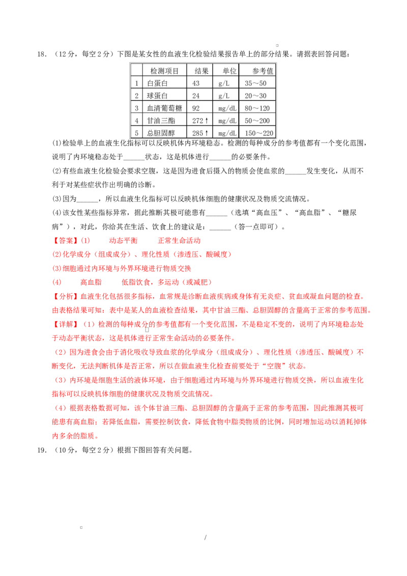 高二生物上学期第一次月考（陕晋青宁专用）（全解全析）_1多考区联考试卷_2510142025-2026学年高二生物上学期第一次月考试题
