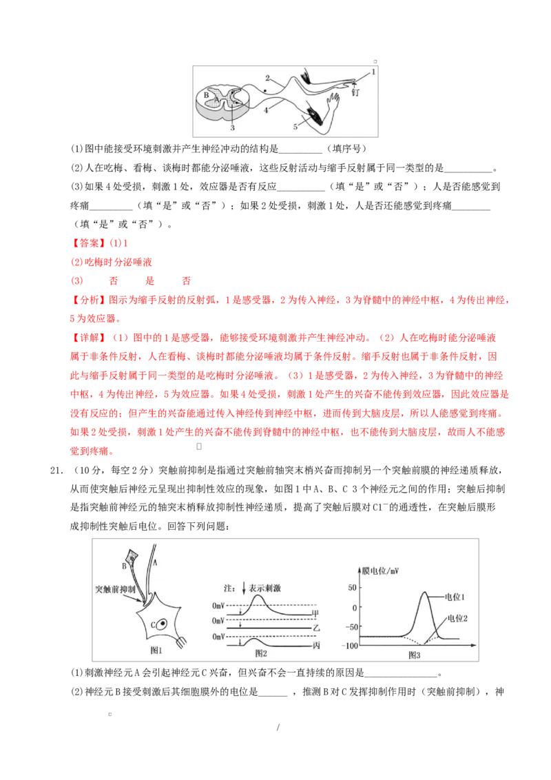 高二生物上学期第一次月考（陕晋青宁专用）（全解全析）_1多考区联考试卷_2510142025-2026学年高二生物上学期第一次月考试题
