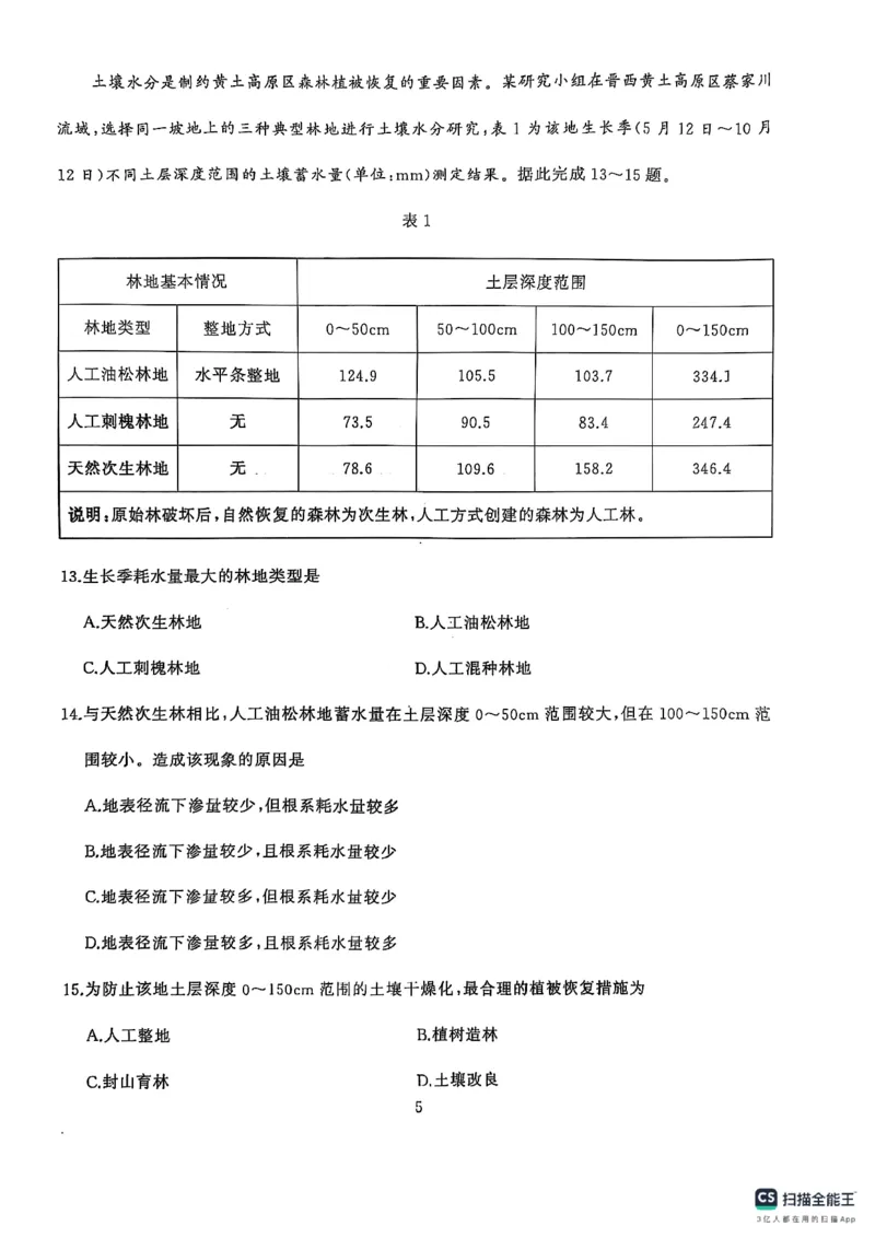 湖北省武汉市江岸区2024-2025学年高三上学期1月期末地理_2025年1月_250113湖北省武汉市江岸区2024-2025学年高三上学期1月期末（全科）