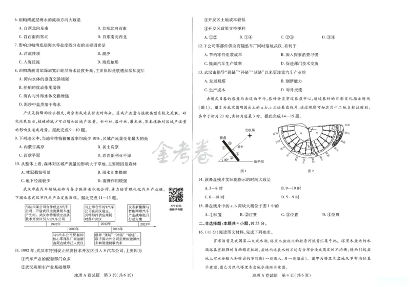 2024年天星高考临考预测押题密卷山东专版（地理_2024高考押题卷_12024天星全系列_@@@天星临考押题密卷汇总重复_2024年tx高考临考押题密卷山东专版