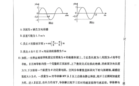 物理_2025年4月_2504112025年东北三省四市教研联合体高考模拟考试(一)（全科）_东北三省四市教研联合体2025年高考模拟考试（一）物理