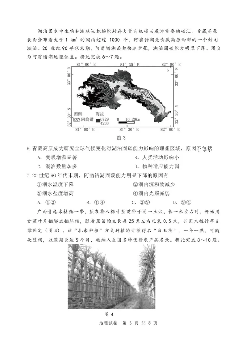 辽宁省丹东市2025届高三下学期3月总复习质量测试（一）地理含答案_2025年4月_250402辽宁省丹东市2025届高三下学期3月总复习质量测试（一）（全科）
