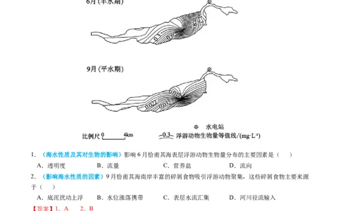 专题05地球上的水-2024年高考真题和模拟题地理分类汇编（教师卷）_近10年高考真题汇编（必刷）_十年（2014-2024）高考地理真题分项汇编（全国通用）