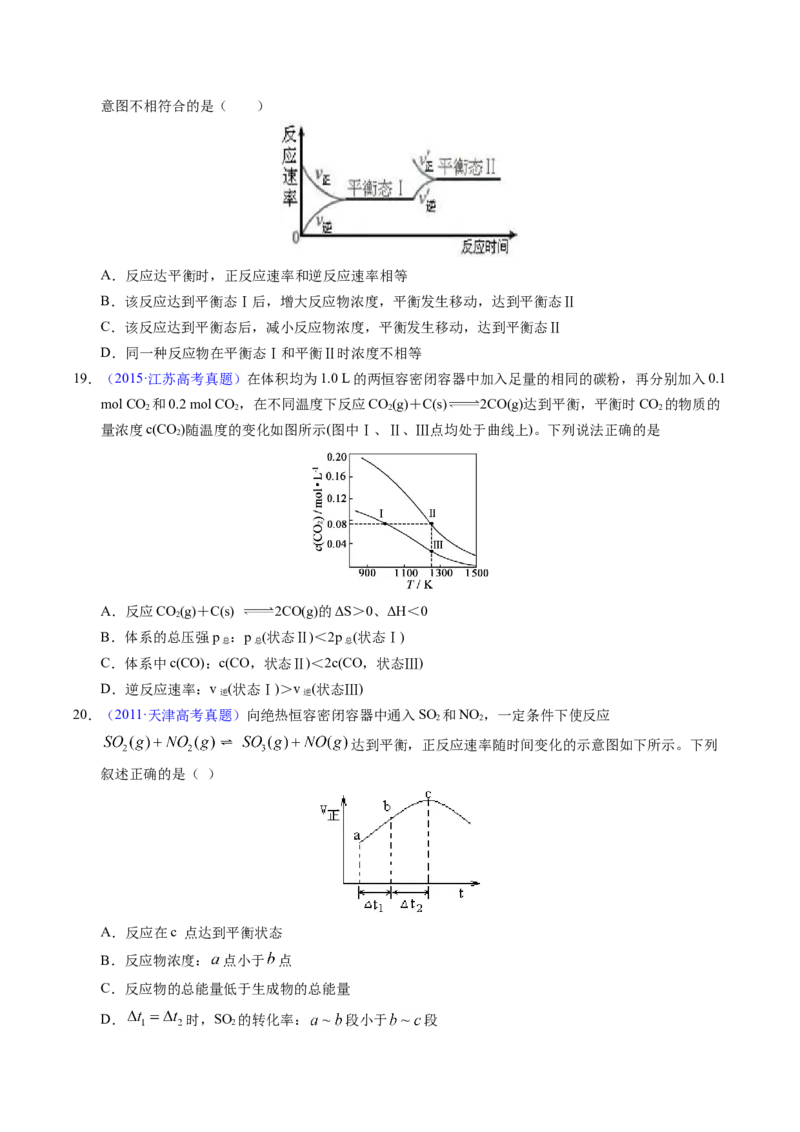 专题56化学反应速率与平衡图像问题（原卷卷）_近10年高考真题汇编（必刷）_十年（2014-2024）高考化学真题分项汇编（全国通用）_十年（2014-2023）高考化学真题分项汇编（全国通用）