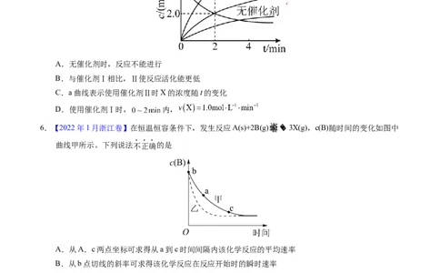 专题56化学反应速率与平衡图像问题（原卷卷）_近10年高考真题汇编（必刷）_十年（2014-2024）高考化学真题分项汇编（全国通用）_十年（2014-2023）高考化学真题分项汇编（全国通用）