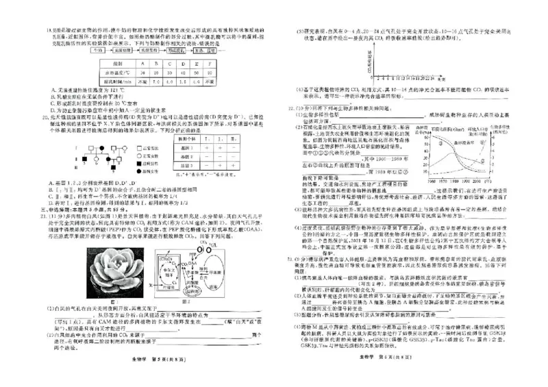 辽宁省县域重点高中2024-2025学年高三下学期二模考试生物试卷+答案_2025年4月_250401辽宁省县域重点高中2024-2025学年高三下学期二模考试