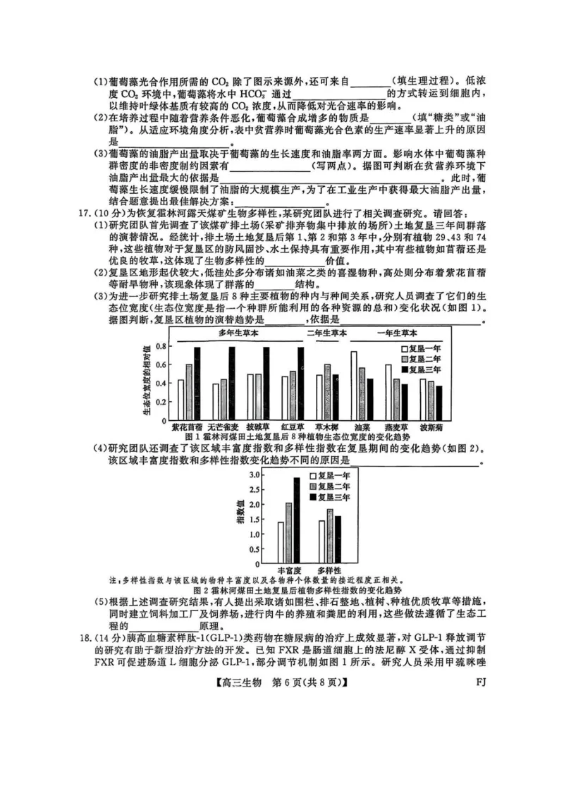 福建百校联考2025届高三5月押题考试-生物试卷（含答案）_2025年5月_250527福建百校联考2025届高三5月押题考试